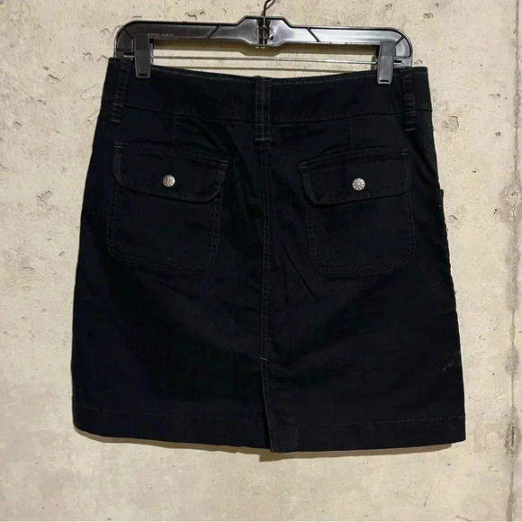 Athleta Everyday Skirt Black Snap Pockets Women’s Size 6 - Picture 3 of 9